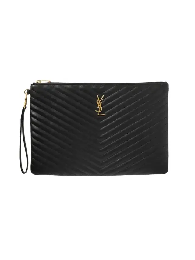 Monogramme Quilted Leather Pouch