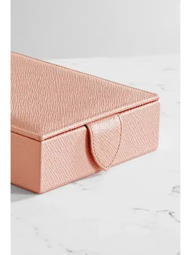 Smythson Panama Textured-leather Jewelry Box -  - One size | Thumbnail 3