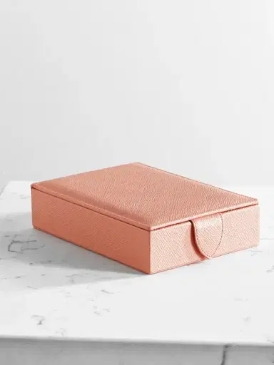 Smythson Panama Textured-leather Jewelry Box -  - One size | Thumbnail 1
