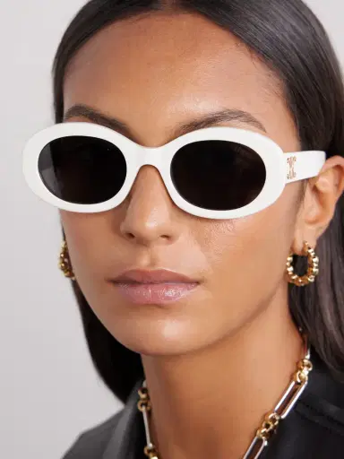 CELINE Eyewear Triomphe Oval-frame Acetate Sunglasses | Thumbnail 2 CELINE Eyewear Triomphe Oval-frame Acetate Sunglasses | Thumbnail 2