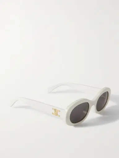 CELINE Eyewear Triomphe Oval-frame Acetate Sunglasses | Thumbnail 3 CELINE Eyewear Triomphe Oval-frame Acetate Sunglasses | Thumbnail 3