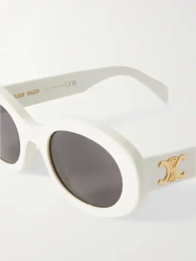 CELINE Eyewear Triomphe Oval-frame Acetate Sunglasses | Thumbnail 4 CELINE Eyewear Triomphe Oval-frame Acetate Sunglasses | Thumbnail 4