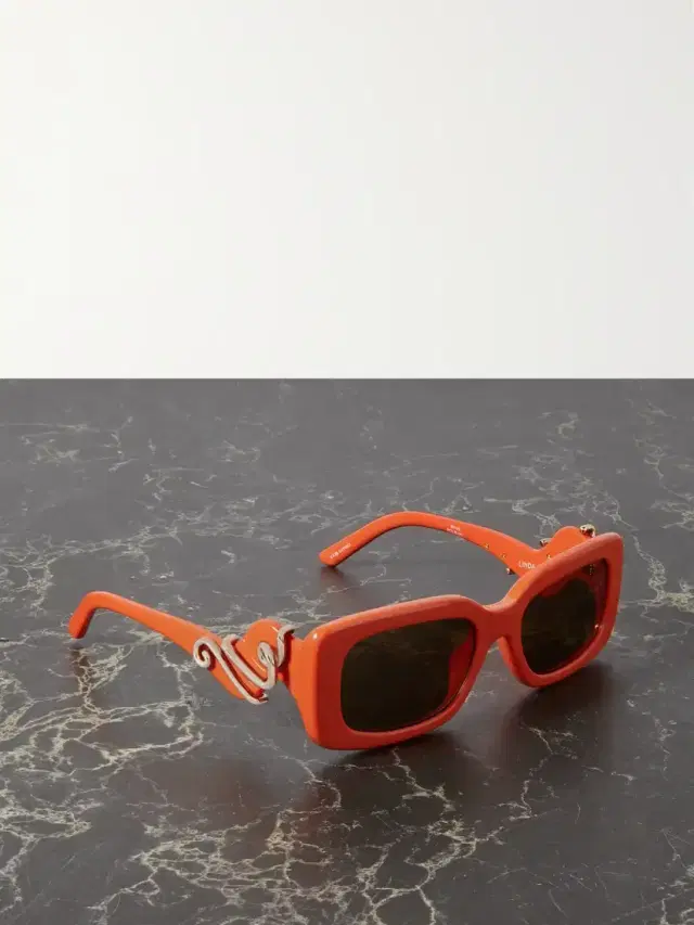 + Bea Bongiasca Rectangular-frame Acetate And Gold-tone Sunglasses + Bea Bongiasca Rectangular-frame Acetate And Gold-tone Sunglasses