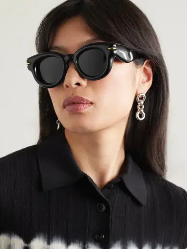 Loewe Inflated Gold-tone Embellished Cat-eye Acetate Sunglasses | Thumbnail 2 Loewe Inflated Gold-tone Embellished Cat-eye Acetate Sunglasses | Thumbnail 2