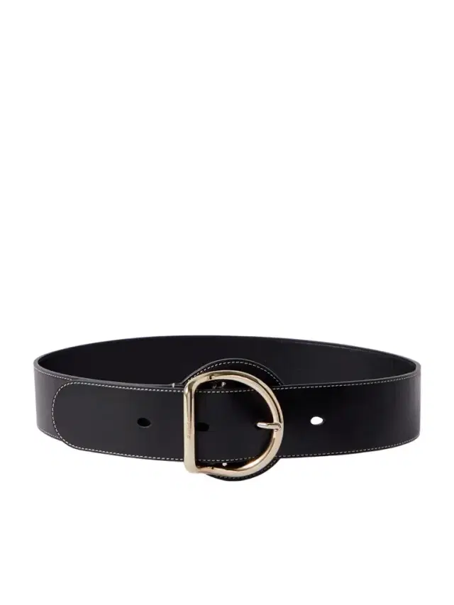 Tim Topstitched eather Belt
