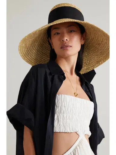 Eugenia Kim Mirabel Grosgrain-trimmed Straw Sunhat | Thumbnail 2 Eugenia Kim Mirabel Grosgrain-trimmed Straw Sunhat | Thumbnail 2