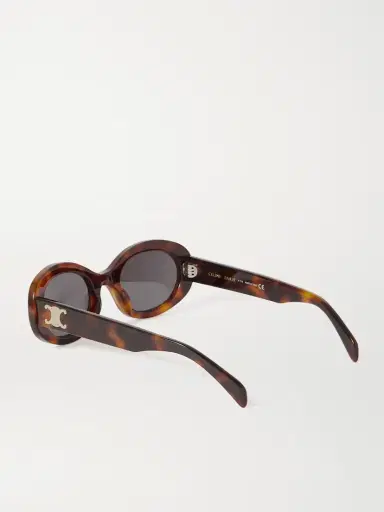CELINE Eyewear Triomphe Oval-frame Acetate Sunglasses | Thumbnail 3 CELINE Eyewear Triomphe Oval-frame Acetate Sunglasses | Thumbnail 3