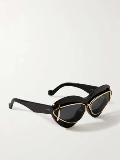 Loewe Double-frame Cat-eye Gold-tone And Acetate Sunglasses | Thumbnail 3 Loewe Double-frame Cat-eye Gold-tone And Acetate Sunglasses | Thumbnail 3