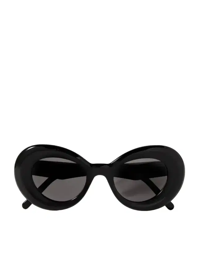 Curvy Oversized Round-frame Acetate Sunglasses