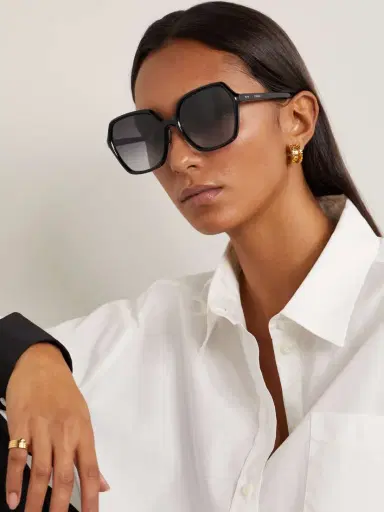 CELINE Eyewear Oversized Square-frame Acetate Sunglasses | Thumbnail 2