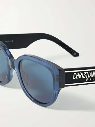 DIOR Eyewear Wildior Bu Round-frame Embossed Acetate Sunglasses | Thumbnail 4