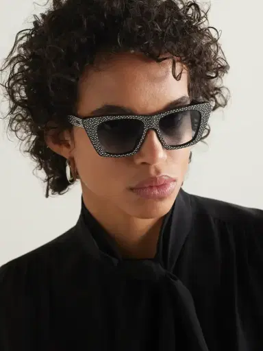 CELINE Eyewear Studded Cat-eye Acetate Sunglasses | Thumbnail 2