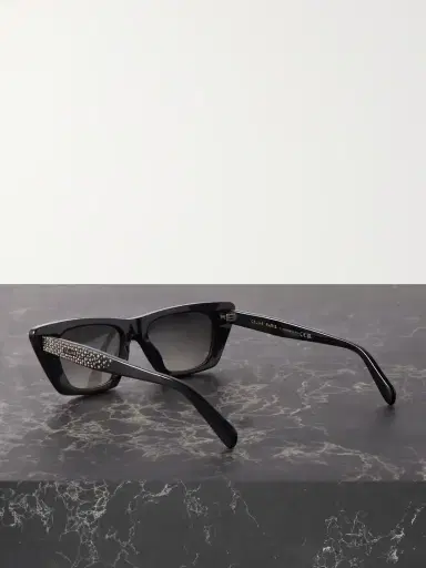 CELINE Eyewear Studded Cat-eye Acetate Sunglasses | Thumbnail 3