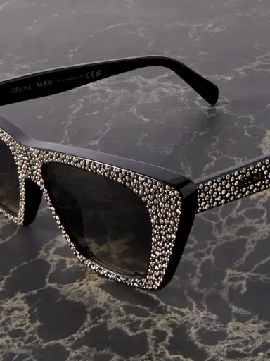 CELINE Eyewear Studded Cat-eye Acetate Sunglasses | Thumbnail 4