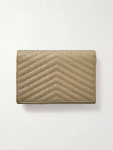 Saint Laurent Monogramme Quilted Textured-leather Pouch | Thumbnail 3 Saint Laurent Monogramme Quilted Textured-leather Pouch | Thumbnail 3