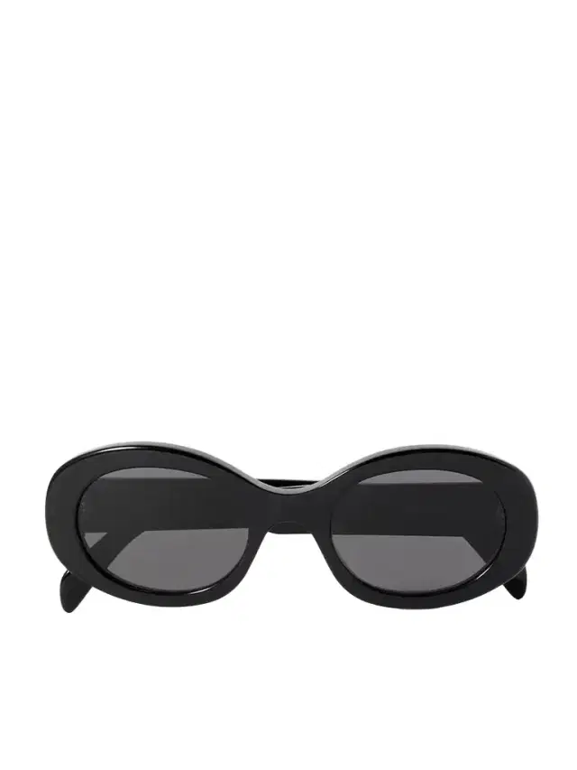 CELINE Eyewear Triomphe Oval-frame Acetate Sunglasses
