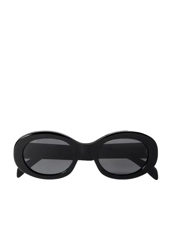 Triomphe Oval-frame Acetate Sunglasses