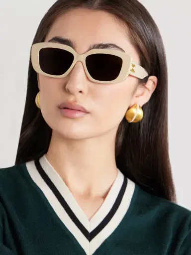 CELINE Eyewear Triomphe Rectangular-frame Acetate Sunglasses | Thumbnail 2 CELINE Eyewear Triomphe Rectangular-frame Acetate Sunglasses | Thumbnail 2