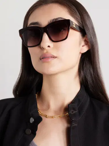 CELINE Eyewear Triomphe Square-frame Tortoiseshell Acetate Sunglasses | Thumbnail 2 CELINE Eyewear Triomphe Square-frame Tortoiseshell Acetate Sunglasses | Thumbnail 2