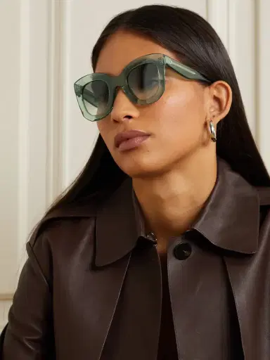 CELINE Eyewear Oversized Cat-eye Acetate Sunglasses | Thumbnail 2