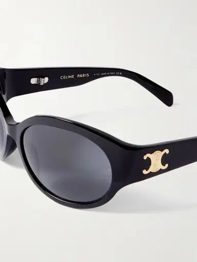 CELINE Eyewear Triomphe Oversized Round-frame Acetate Sunglasses | Thumbnail 4 CELINE Eyewear Triomphe Oversized Round-frame Acetate Sunglasses | Thumbnail 4