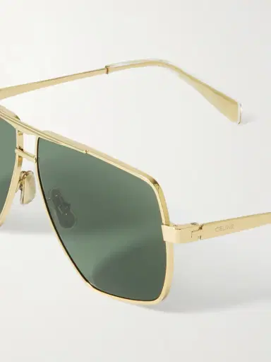 CELINE Eyewear Oversized Aviator-style Gold-tone Sunglasses | Thumbnail 4 CELINE Eyewear Oversized Aviator-style Gold-tone Sunglasses | Thumbnail 4