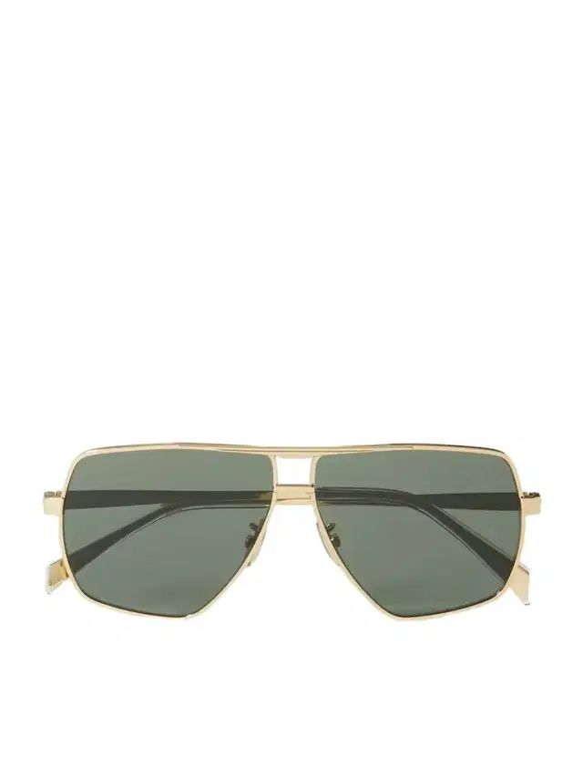 CELINE Eyewear Oversized Aviator-style Gold-tone Sunglasses