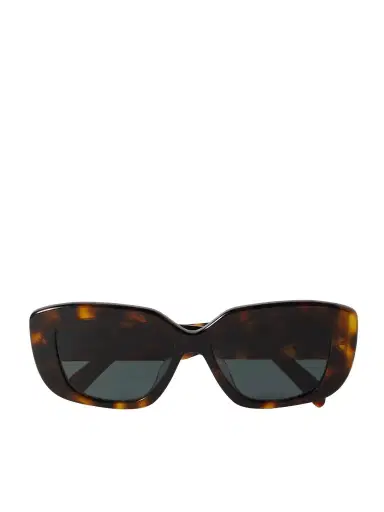 CELINE Eyewear Triomphe Rectangular-frame Tortoiseshell Acetate Sunglasses | Thumbnail 1 CELINE Eyewear Triomphe Rectangular-frame Tortoiseshell Acetate Sunglasses | Thumbnail 1