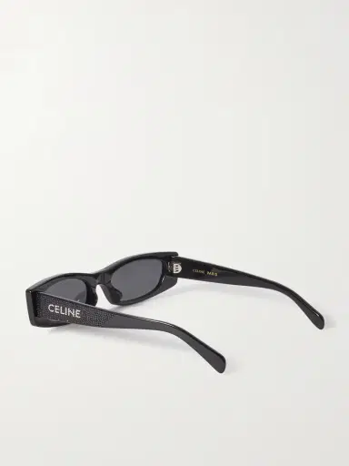 CELINE Eyewear Animation Crystal-embellished Cat-eye Acetate Sunglasses | Thumbnail 3