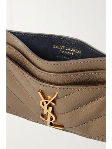 Saint Laurent Monogramme Quilted Textured-leather Cardholder | Thumbnail 4 Saint Laurent Monogramme Quilted Textured-leather Cardholder | Thumbnail 4