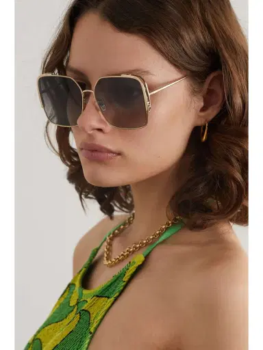 Fendi O'lock Oversized Square-frame -tone Sunglasses - One size | Thumbnail 2 Fendi O'lock Oversized Square-frame -tone Sunglasses - One size | Thumbnail 2
