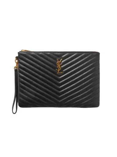 Saint Laurent Monogramme Quilted Leather Pouch | Thumbnail 1