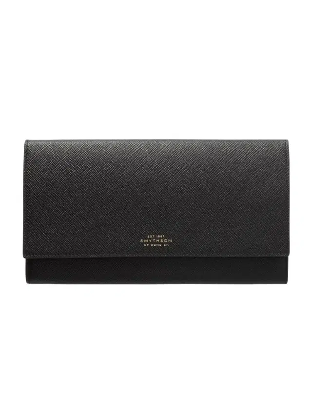 Smythson Marshall Textured-leather Travel Wallet