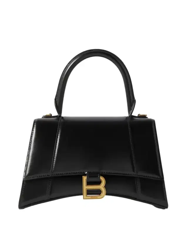 Hourglass Small Leather Tote
