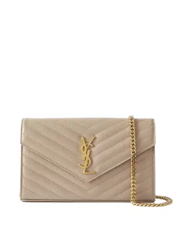 Saint Laurent Cassandre Matelassé Textured-leather Chain Wallet | Thumbnail 1 Saint Laurent Cassandre Matelassé Textured-leather Chain Wallet | Thumbnail 1