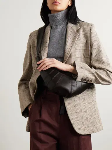 Lemaire Croissant Small Paneled Leather Shoulder Bag | Thumbnail 2 Lemaire Croissant Small Paneled Leather Shoulder Bag | Thumbnail 2