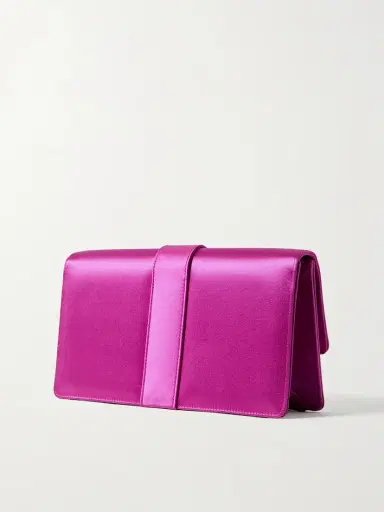 Manolo Blahnik Capri Crystal-embellished Satin Clutch | Thumbnail 3 Manolo Blahnik Capri Crystal-embellished Satin Clutch | Thumbnail 3