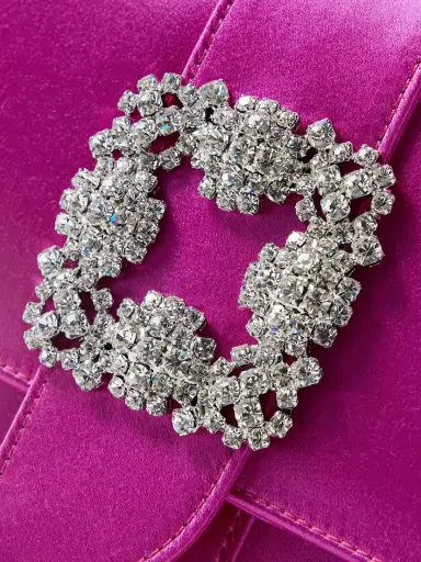Manolo Blahnik Capri Crystal-embellished Satin Clutch | Thumbnail 4 Manolo Blahnik Capri Crystal-embellished Satin Clutch | Thumbnail 4