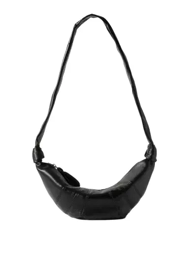 Lemaire Croissant Small Paneled Leather Shoulder Bag | Thumbnail 1 Lemaire Croissant Small Paneled Leather Shoulder Bag | Thumbnail 1
