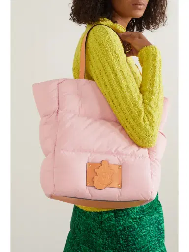 Moncler Genius + Jw Anderson Leather-trimmed Quilted Nylon Tote | Thumbnail 2 Moncler Genius + Jw Anderson Leather-trimmed Quilted Nylon Tote | Thumbnail 2