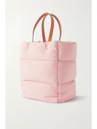Moncler Genius + Jw Anderson Leather-trimmed Quilted Nylon Tote | Thumbnail 3 Moncler Genius + Jw Anderson Leather-trimmed Quilted Nylon Tote | Thumbnail 3