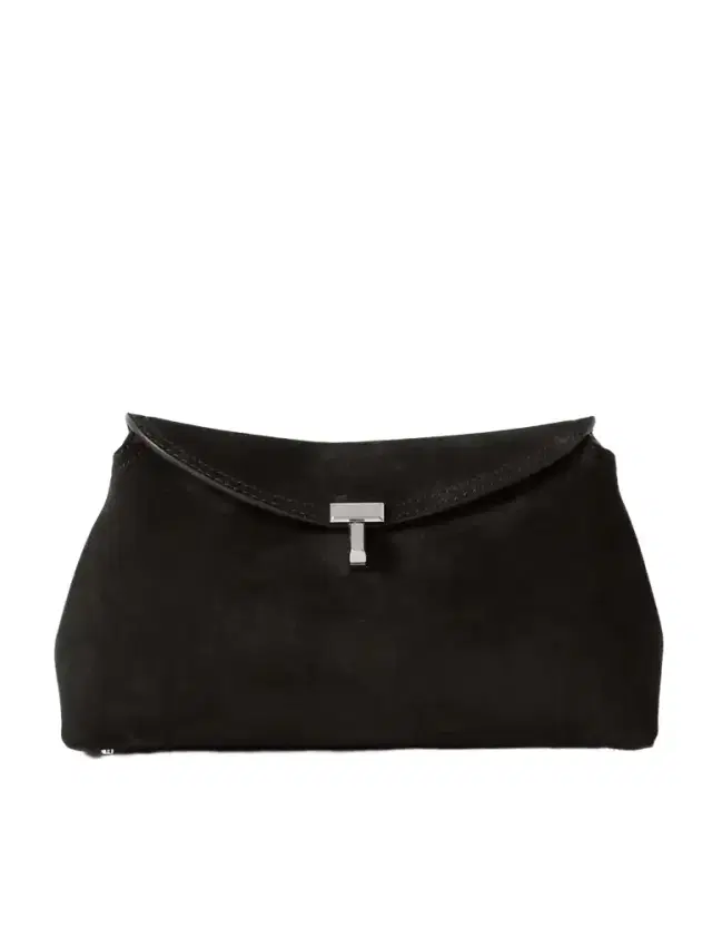 T-lock Suede Clutch