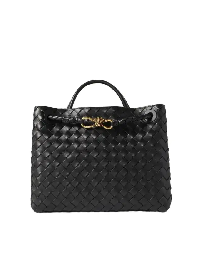 Andiamo Medium Intrecciato Leather Tote