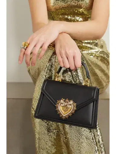 Dolce & Gabbana Devotion Small Embellished Leather Shoulder Bag | Thumbnail 2