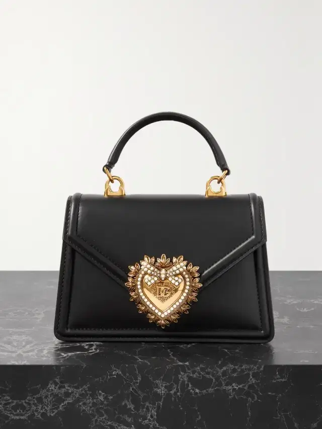 Devotion Small Embellished Leather Shoulder Bag