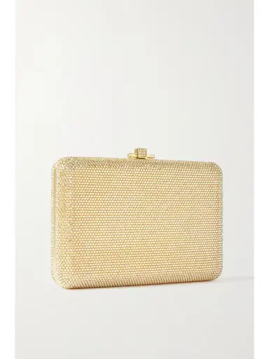 Judith Leiber Couture Slim Slide Crystal-embellished Gold-tone Clutch | Thumbnail 3