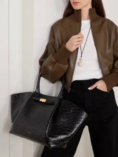 DeMellier + Net Sustain New York Croc-effect Leather Tote | Thumbnail 2 DeMellier + Net Sustain New York Croc-effect Leather Tote | Thumbnail 2