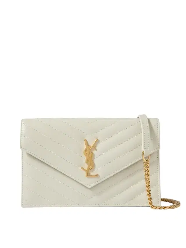 Cassandre Matelassé Textured-leather Chain Wallet