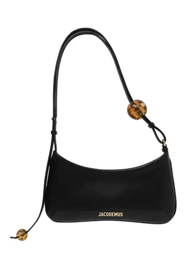 Jacquemus The Bisou Perle Embellished Leather Shoulder Bag | Thumbnail 1 Jacquemus The Bisou Perle Embellished Leather Shoulder Bag | Thumbnail 1