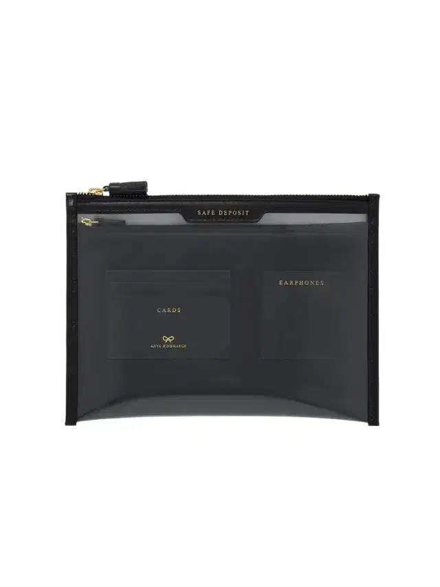 Safe Deposit Leather-trimmed Pvc Pouch